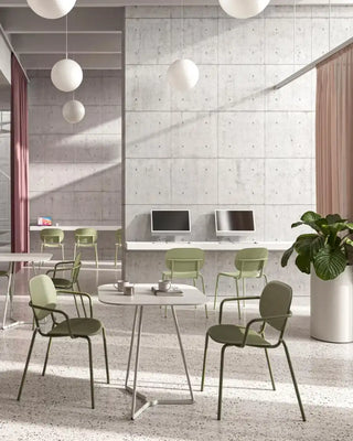 Scab Si-Si Vibes 2512 chair with steel frame and technopolymer seat and backrest