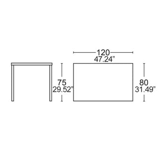 Scab Summer table in powder-coated steel