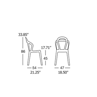 Scab Titì 2330 chair in polycarbonate