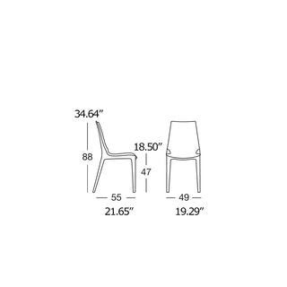 Scab Vanity 2652 chair in polycarbonate