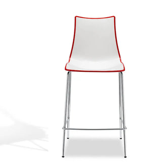 Scab Zebra Bicolour stool with polymer shell and steel frame