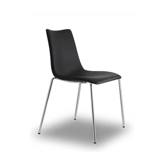 Scab Zebra Pop 2640 upholstered chair with chromed steel legs