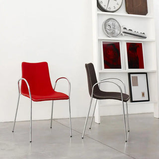 Scab Zebra Pop 2645 upholstered armchair with steel frame