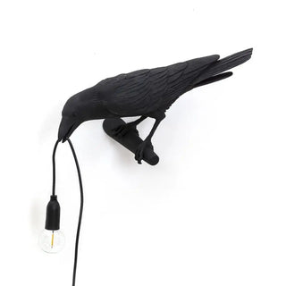 Seletti Bird Lamp Looking wall lamp Black Left - Buy now on ShopDecor - Discover the best products by SELETTI design