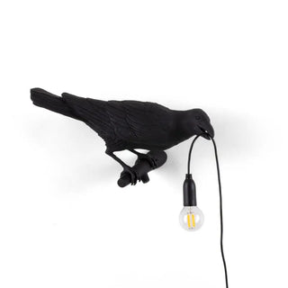 Seletti Bird Lamp Looking wall lamp Black Right - Buy now on ShopDecor - Discover the best products by SELETTI design