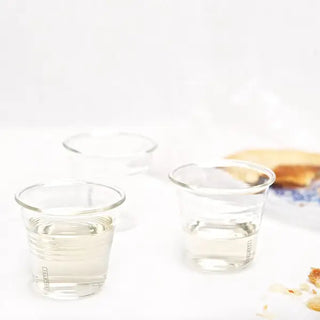 Набор для кофе из стекла Seletti Estetico Quotidiano: 6 чашек и 6 ложек