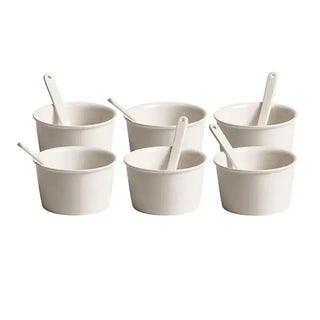 Seletti Estetico Quotidiano set 6 coppette gelato con cucchiai