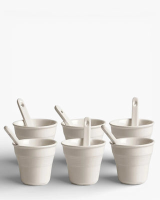 Seletti Estetico Quotidiano set 6 coffee cups with stirrers - Buy now on ShopDecor - Discover the best products by SELETTI design