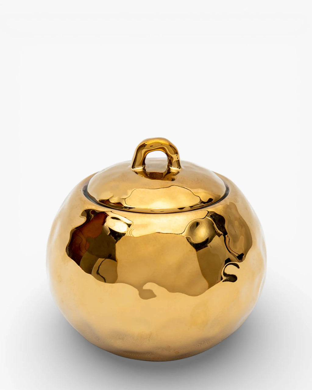 Seletti Fingers sugar pot porcelain gold