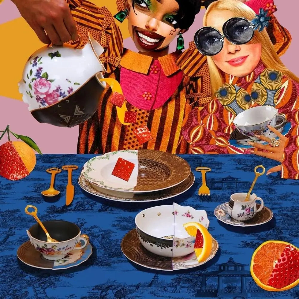 Seletti ハイブリッド フルーツプレート 陶磁器装飾付き