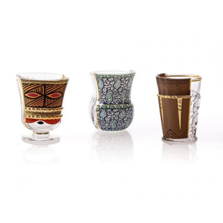 Seletti Hybrid set 3 glasses Rodinia - Buy now on ShopDecor - Discover the best products by SELETTI design