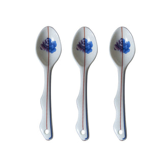 Seletti Hybrid set 3 porcelain spoons Armilla - Buy now on ShopDecor - Discover the best products by SELETTI design