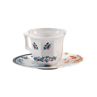 Seletti Hybrid Porzellan Kaffeetasse Leonia mit Untertasse