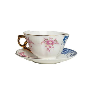 Seletti Hybrid Porzellan-Teetasse mit Untertasse