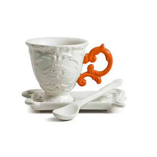 Ensemble café Seletti I-Wares avec tasse à café, cuillère et soucoupe