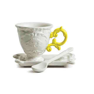 Ensemble café Seletti I-Wares avec tasse à café, cuillère et soucoupe