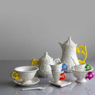 Seletti I-Wares coffee set with coffee cup, spoon and saucer - Buy now on ShopDecor - Discover the best products by SELETTI design