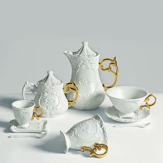 Ensemble café Seletti I-Wares avec tasse à café, cuillère et soucoupe