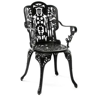 كرسي بذراعين من الألمنيوم من مجموعة سيليتي للصناعة للاستخدام الداخلي والخارجي