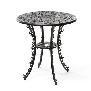 Seletti Industry Collection indoor/outdoor aluminum coffee table Black Round - Buy now on ShopDecor - Discover the best products by SELETTI design