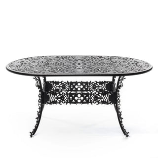 Seletti Industry Collection indoor/outdoor aluminum coffee table Black Oval - Buy now on ShopDecor - Discover the best products by SELETTI design