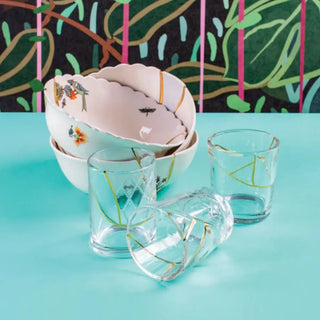 Seletti Kintsugi salad bowl in porcelain/24 carat gold - Buy now on ShopDecor - Discover the best products by SELETTI design