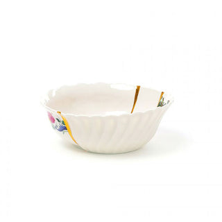 Seletti Kintsugi salad bowl in porcelain/24 carat gold Mod. 2 - Buy now on ShopDecor - Discover the best products by SELETTI design