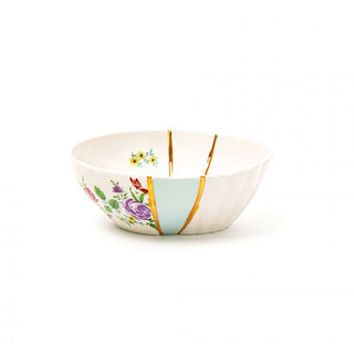 Seletti Kintsugi salad bowl in porcelain/24 carat gold Mod. 3 - Buy now on ShopDecor - Discover the best products by SELETTI design
