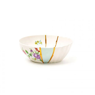Seletti Kintsugi salad bowl in porcelain/24 carat gold Mod. 3 - Buy now on ShopDecor - Discover the best products by SELETTI design