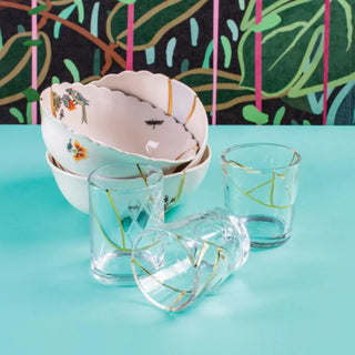 Seletti Kintsugi salad bowl in porcelain/24 carat gold - Buy now on ShopDecor - Discover the best products by SELETTI design