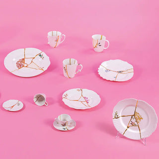 Seletti Kintsugi plate in porcelain/24 carat gold - Buy now on ShopDecor - Discover the best products by SELETTI design