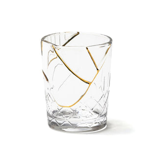 Seletti Kintsugi glass transparent/24 carat gold Mod. 1 - Buy now on ShopDecor - Discover the best products by SELETTI design