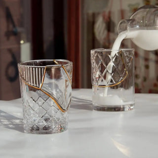 Seletti Kintsugi glass transparent/24 carat gold - Buy now on ShopDecor - Discover the best products by SELETTI design