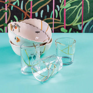 Seletti Kintsugi glass transparent/24 carat gold - Buy now on ShopDecor - Discover the best products by SELETTI design