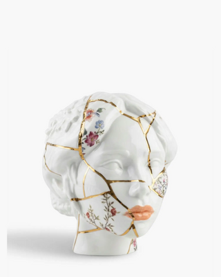 Seletti Kintsugi Heads vase in porcelain with gold details - Buy now on ShopDecor - Discover the best products by SELETTI design