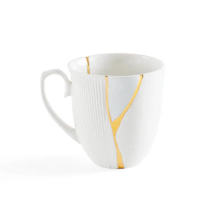 Seletti Kintsugi mug cup in porcelain/24 carat gold - Buy now on ShopDecor - Discover the best products by SELETTI design