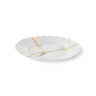 Seletti Kintsugi plate in porcelain/24 carat gold Mod. 3 21 cm. - 8.27 in. - Buy now on ShopDecor - Discover the best products by SELETTI design