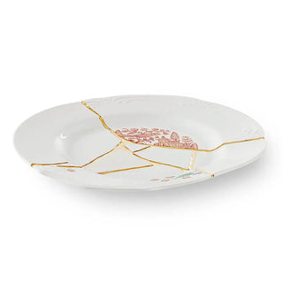 Seletti Kintsugi plate in porcelain/24 carat gold Mod. 1 27.5 cm. - 10.83 in. - Buy now on ShopDecor - Discover the best products by SELETTI design