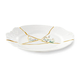 Seletti Kintsugi plate in porcelain/24 carat gold - Buy now on ShopDecor - Discover the best products by SELETTI design