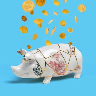 Seletti Kintsugi Piggy Bank money box - Buy now on ShopDecor - Discover the best products by SELETTI design