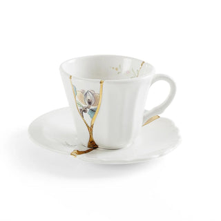 Seletti Kintsugi coffee cup-saucer in porcelain/24 carat gold Mod. 3 - Buy now on ShopDecor - Discover the best products by SELETTI design