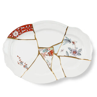 Seletti Kintsugi tray in porcelain/24 carat gold - Buy now on ShopDecor - Discover the best products by SELETTI design