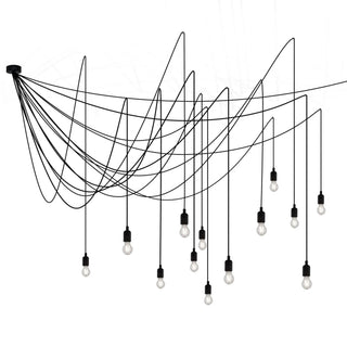 Seletti Maman chandelier with 14 LED bulbs Transparent - Buy now on ShopDecor - Discover the best products by SELETTI design