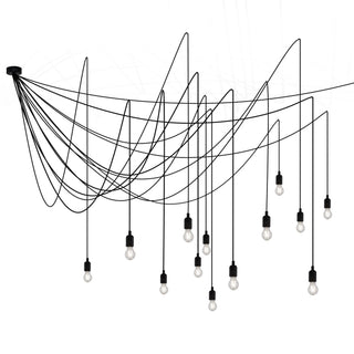 Seletti Maman chandelier with 14 LED bulbs Transparent - Buy now on ShopDecor - Discover the best products by SELETTI design