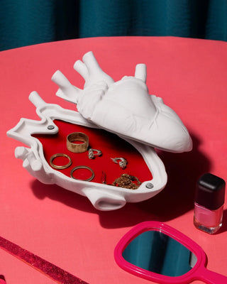 Seletti Love In Bloom Box porcelain container red interior - Buy now on ShopDecor - Discover the best products by SELETTI design