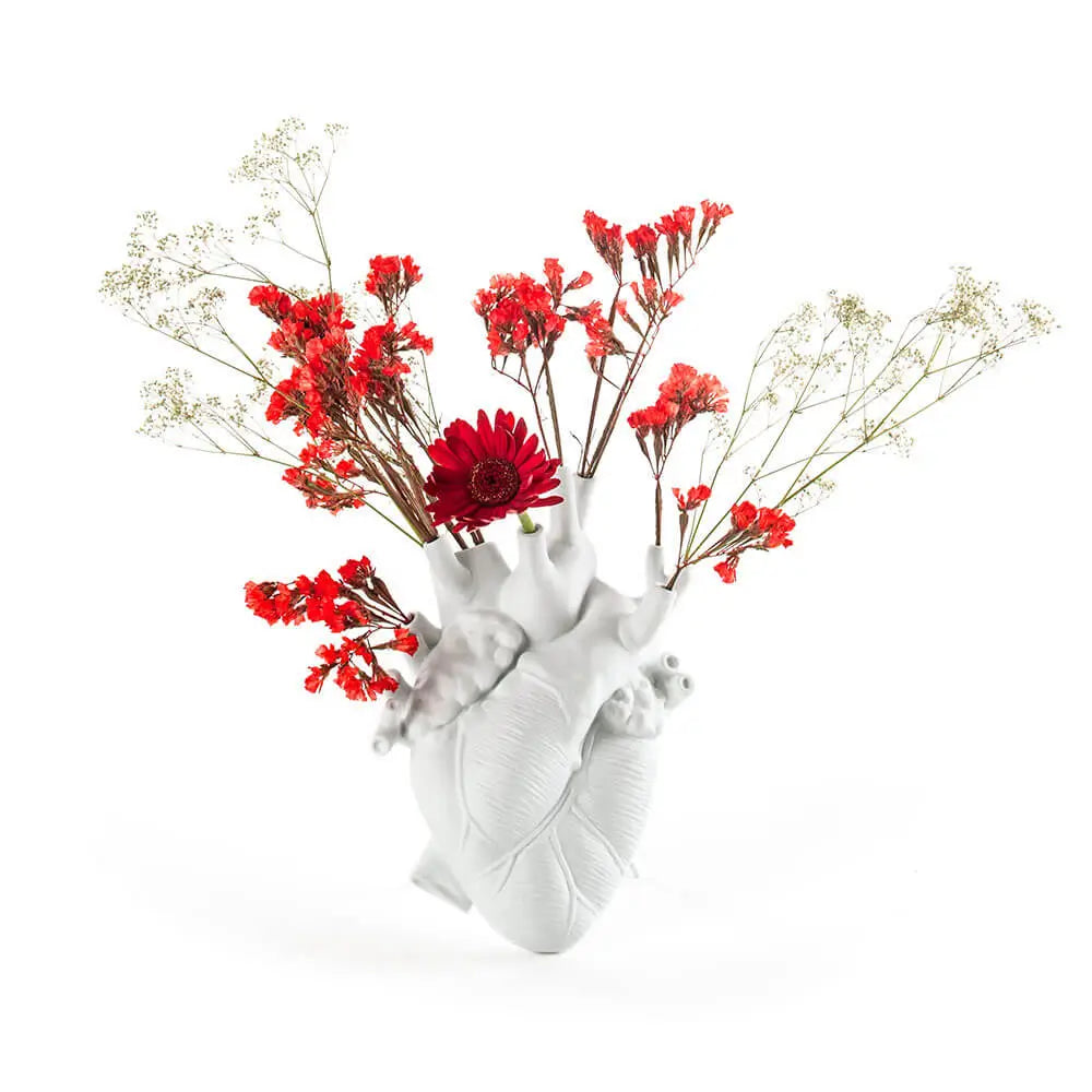 【期間限定値下げ中】美品SELETTI セレッティLOVE IN BLOOM花瓶 SelettiによるLove In Bloom：象徴的なハートの花瓶と芸術的な装飾