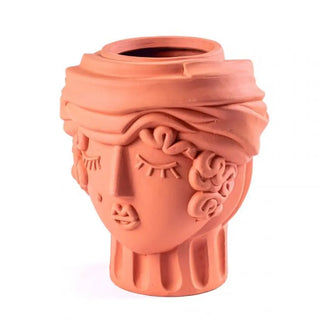 Seletti Magna Graecia terracotta vase h. 33 cm - 12.99 inch. Terracotta Brick Woman - Buy now on ShopDecor - Discover the best products by SELETTI design