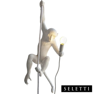 Seletti The Monkey Lamp With Rope ceiling lamp White - Buy now on ShopDecor - Discover the best products by SELETTI design