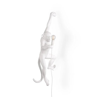 Seletti The Monkey Lamp Hanging wall lamp White Left - Buy now on ShopDecor - Discover the best products by SELETTI design