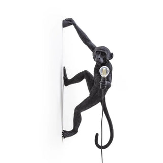 Seletti The Monkey Lamp Hanging wall lamp Black Right - Buy now on ShopDecor - Discover the best products by SELETTI design